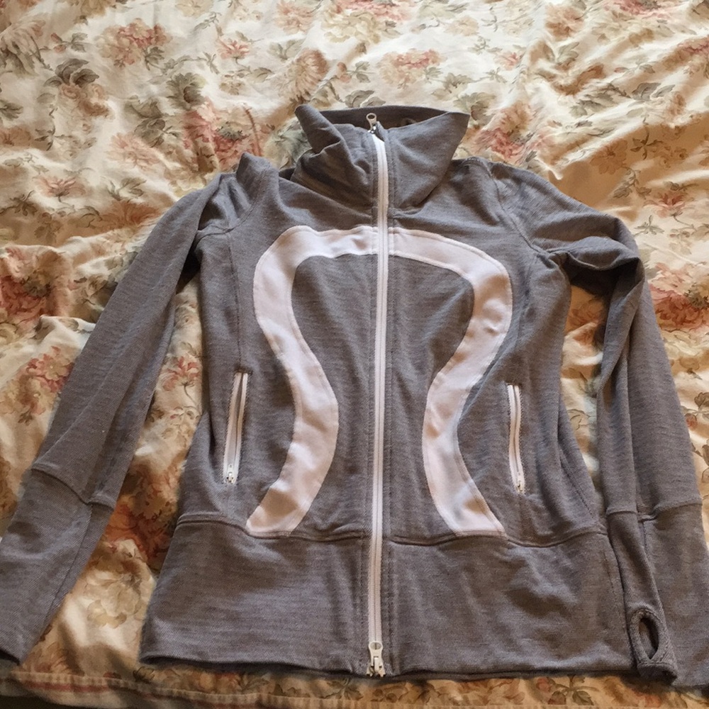 Gray Zip up Lululemon jacket